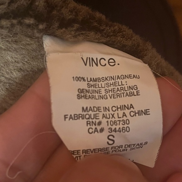 Genuine VINCE Cascade Shearling and Lambskin
Leather Coat/Jacket - Picture 7 of 10